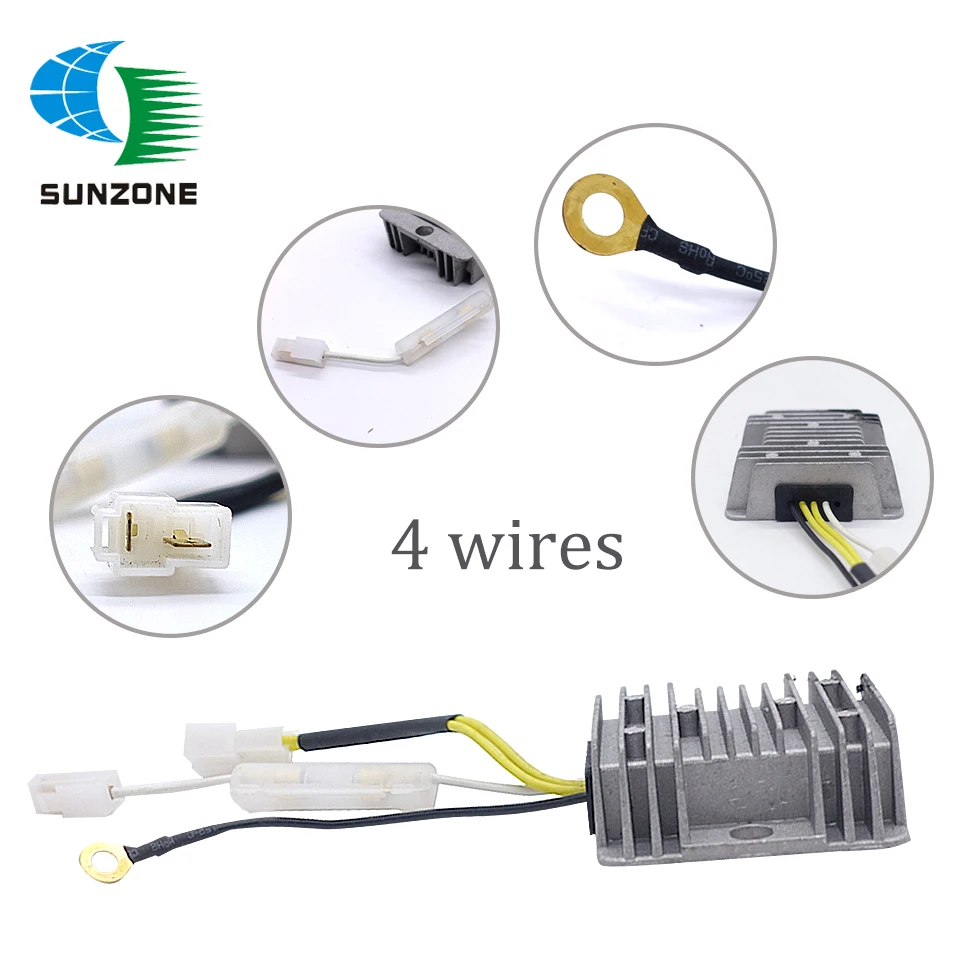 4 Wires 178F/186F Rectifier Voltage Regulator For Diesel Engine Generator KDE3500 KDE5000 KDE6500 KDE6700 DC 12V