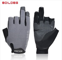 Boodun 1 Pair 3 Fingers Anti Skid Fishing Glove Reflective Outdoor Rowing gloves Sailing boat Wear Resistant Fishing Equipment