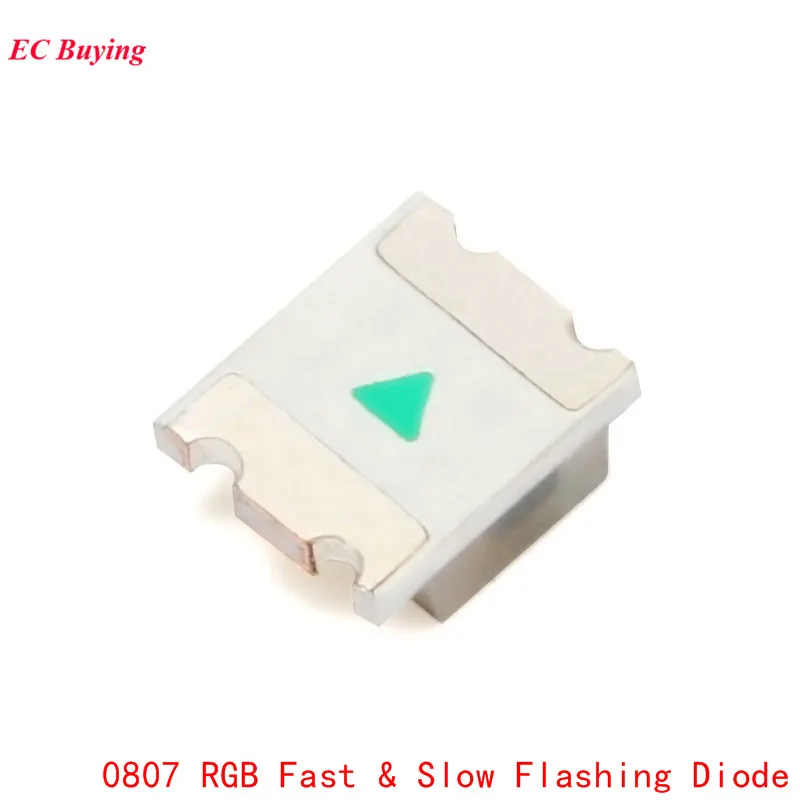 50pcs Flashing LED SMD Diode 0805 RGB Diodo flash Alto Brilho Diod 0807 RGB Flash LED Color Fast Flash