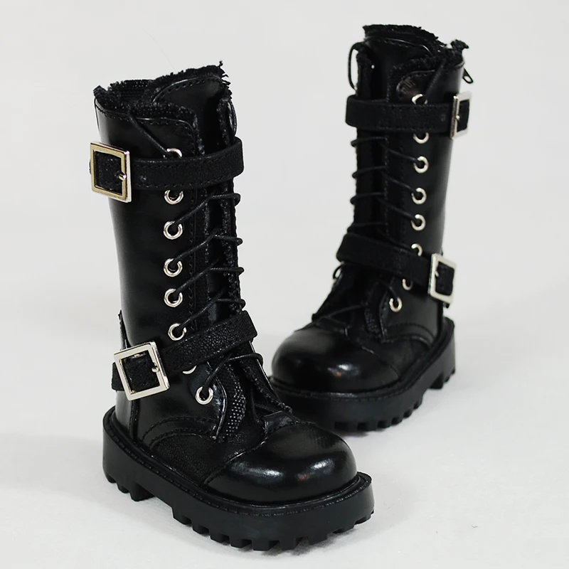 

70cm 1/3 1/4 man boy SD AOD DOD BJD MSD Dollfie Synthetic Leather pu Shoes black boots shoes YG342