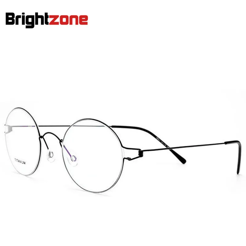 

High Quality Titanium Alloy Restore Ancient Ways Oval Men And Women Slim-Edge Spectacle Eye Optical Glasses Frames 4 Men Lunette