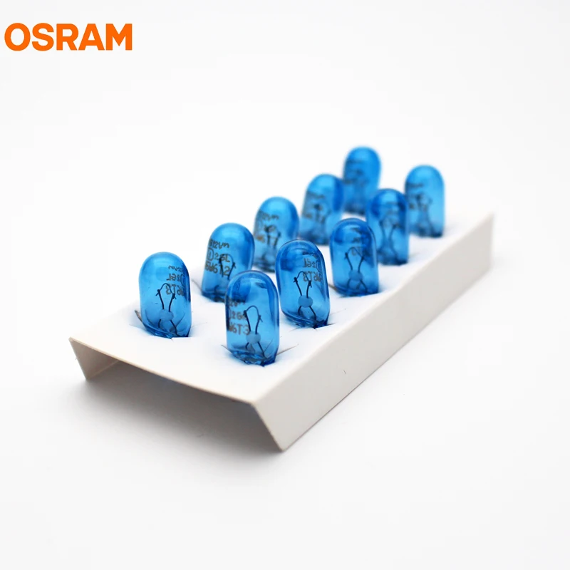 10pcs OSRAM T4W T5 T10 T16 Festoon 12V Original Line Turn Signal Lamps Brake Light Interior Light OEM Car Halogen Bulbs