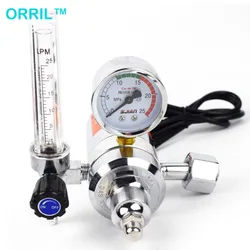 AC 36V gas regulator CO2 heater flow meter for MIG welding machines Gas Pressure Regulators