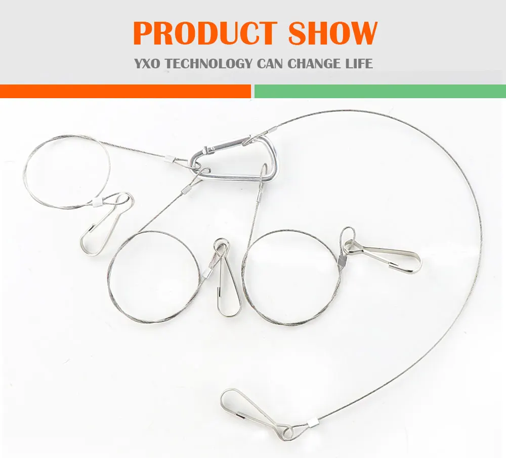 Light Suspension Kit Stainless Steel Hang Rope Hook Galvanized Steel Cable Hanging Lights Grow Light Fixtures 10/15kg 22/33lbs