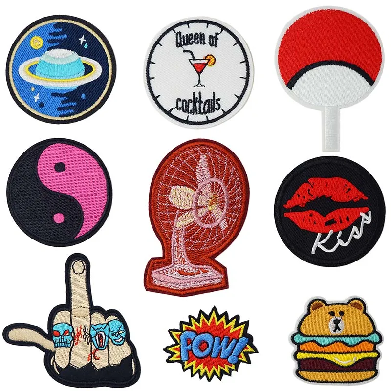 Bizarre Strange Ironing Stickers Dresses Coats Needlework Exaggeration Change Festival Halloween Costumes Alternative Self-image