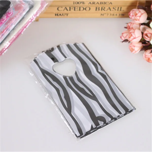 Fashion Style Wholesale 50pcs/lot 9*15cm Luxury Plastic Gift Packaging Bags Mini Jewelry Gift Bags