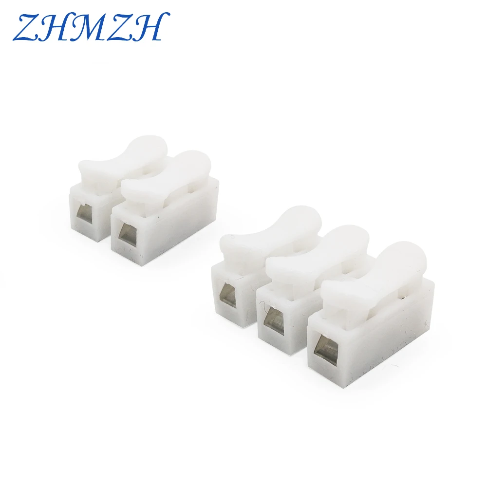 20 PCS Wire Terminal for Ceiling Lamp Easy Fit Spring Press Type Docking Quick Connector Cable Clamp Splice Retardant CH-2 CH-3