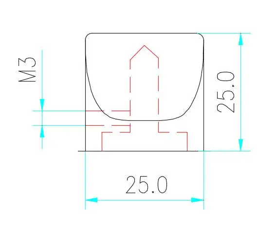 Perilla de potenciómetro de aluminio de 25 mm de diámetro, perilla de volumen de amplificador/amplificador de auriculares/tubo, perilla de volumen