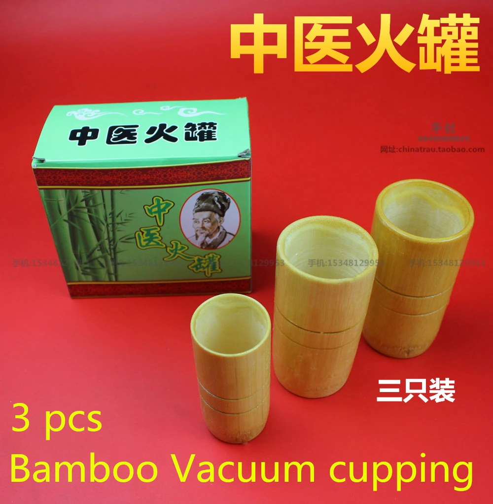 chinesse Health Care Cans Massage Body Anti Cellulite Bamboo Vacuum Massage Neck Back Massager Cupping Cups set Bamboo tube