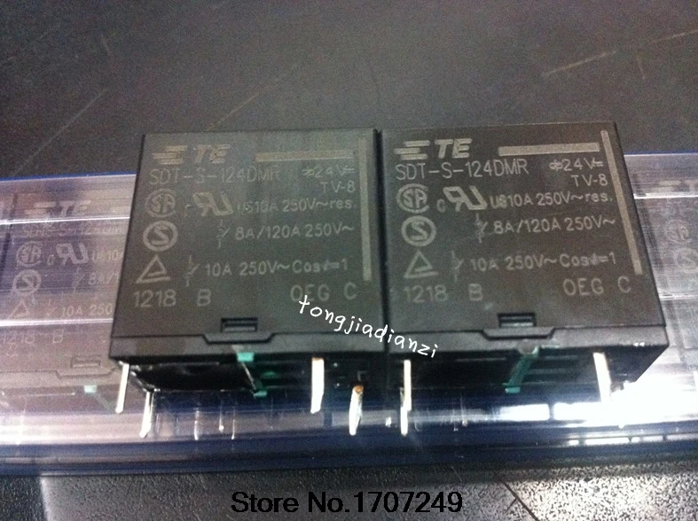 Free Shipping 100% new original relay 10pcs/lot  SDT-S-124DMR Can replace SDT-S-124LMR 24V/4PIN/10A