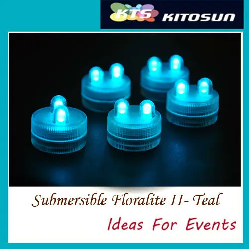 

100pcs Super Bright Two LED Submersible Floralyte Waterproof LED Candle Wedding Centerpeice Decoration Light