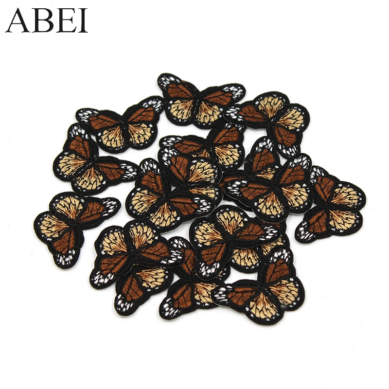 10pcs/lot Garment Decoration Butterfly Patches Iron On Clothes Applique Jeans Backpack Shoes Stickers Handmade Motif Badge Patch