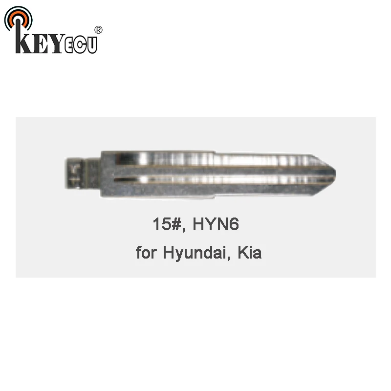 

KEYECU 25x KEYDIY Universal Remotes Flip Key Blade 15#, HYN6 for Hyundai, Kia