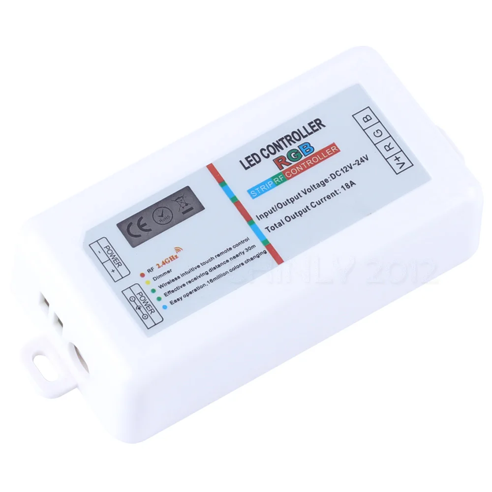 RGB Controllers 2.4G Wireless Black color switch touch wall controller led dimmer for DC12V LED Neon flex strip lights
