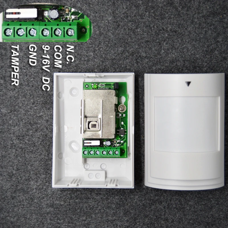 Sensor de movimento com fio pir, proteção de relâmpago com fio rfi emi esd, bloqueio fácil do pwb, para o sistema de alarme,