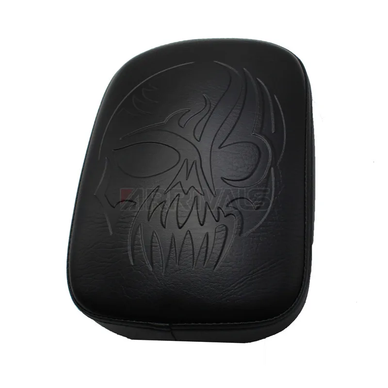 Motorcycle Pillion Pad Seat 8 Suction Cup Solo Rear Seat Passenger Saddle For Harley Cruiser Chopper Custom