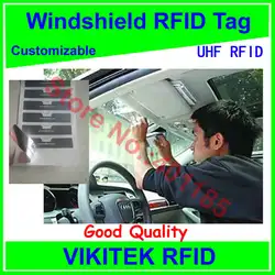 car windshield UHF RFID tag customizable adhesive 860-960MHZ Higgs3 EPC C1G2 ISO18000-6C can be used to RFID tags and label