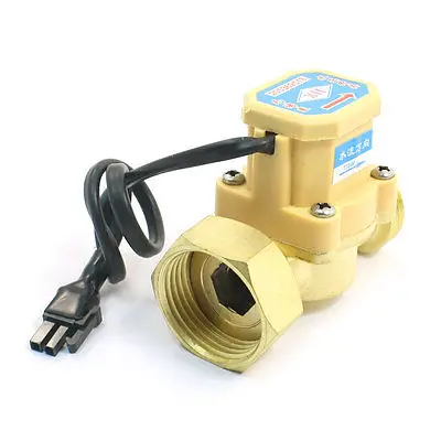 

0.75-5L/Min 120W 3/4PT to 1PT M/F Thread Brass Water Flow Rate Sensor Flowmeter