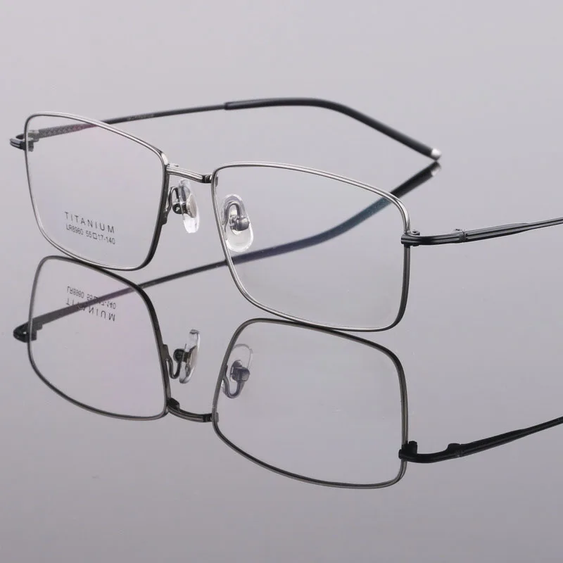 BCLEAR 2018 Fashion Men Glasses Frame Male Eyeglasses Frame Vintage Square Clear Lens Glasses Optical Spectacle Frames Tiatnium