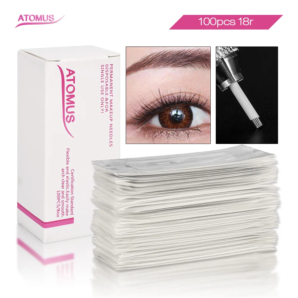 

Agujas Microblading Needles 18r Laminas Tebori Blading Agulhamento Tebore Aiguille Tatouage Material De Tatuagem AT0MUS