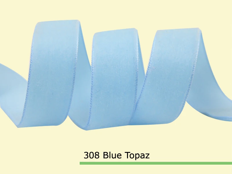 3/8 inch single sided polyester velvet ribbon for headbands