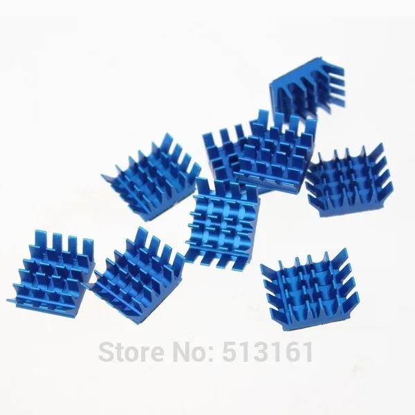 

50pcs Aluminum Blue X8 Cooler Heatsink Computer VGA Card DDR RAM IC PC Chipset