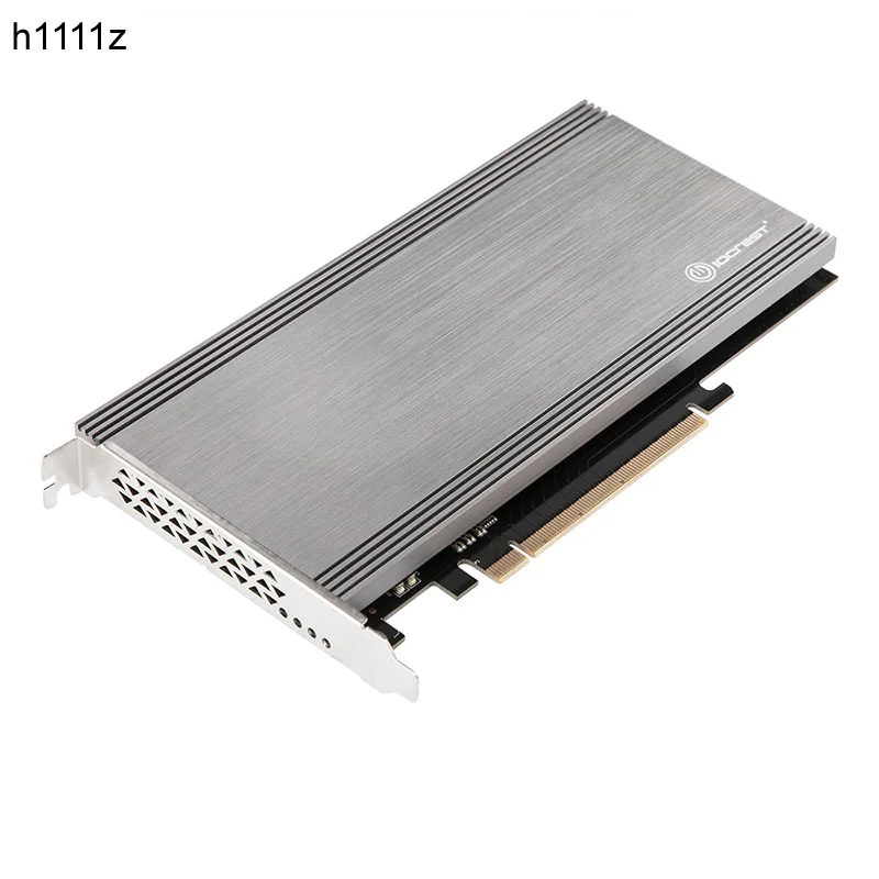 

Add On Card Dual M.2 NVMe Port to PCIe 3.0 x16 Bifurcation Riser Controller Support Non-bifurcation Motherboard ASMedia2824 Chip