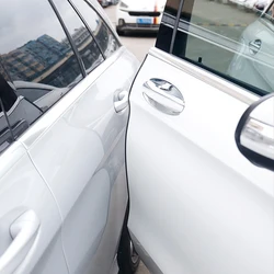 Tira de goma para evitar colisiones de puerta de coche, pegatinas decorativas, accesorios para coche, novedad de 2023