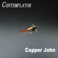 CONTEMPLATOR 5pcs #12 Copper John sinking classic wet fly mouche pattern simulating stonefly or mayfly nymphs Fly fishing lures