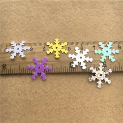 400PCS 19mm Snowflake Sequins Paillette Sewing Christmas Sequin Embellishment Findings wedding Decoration Clothes Accessories