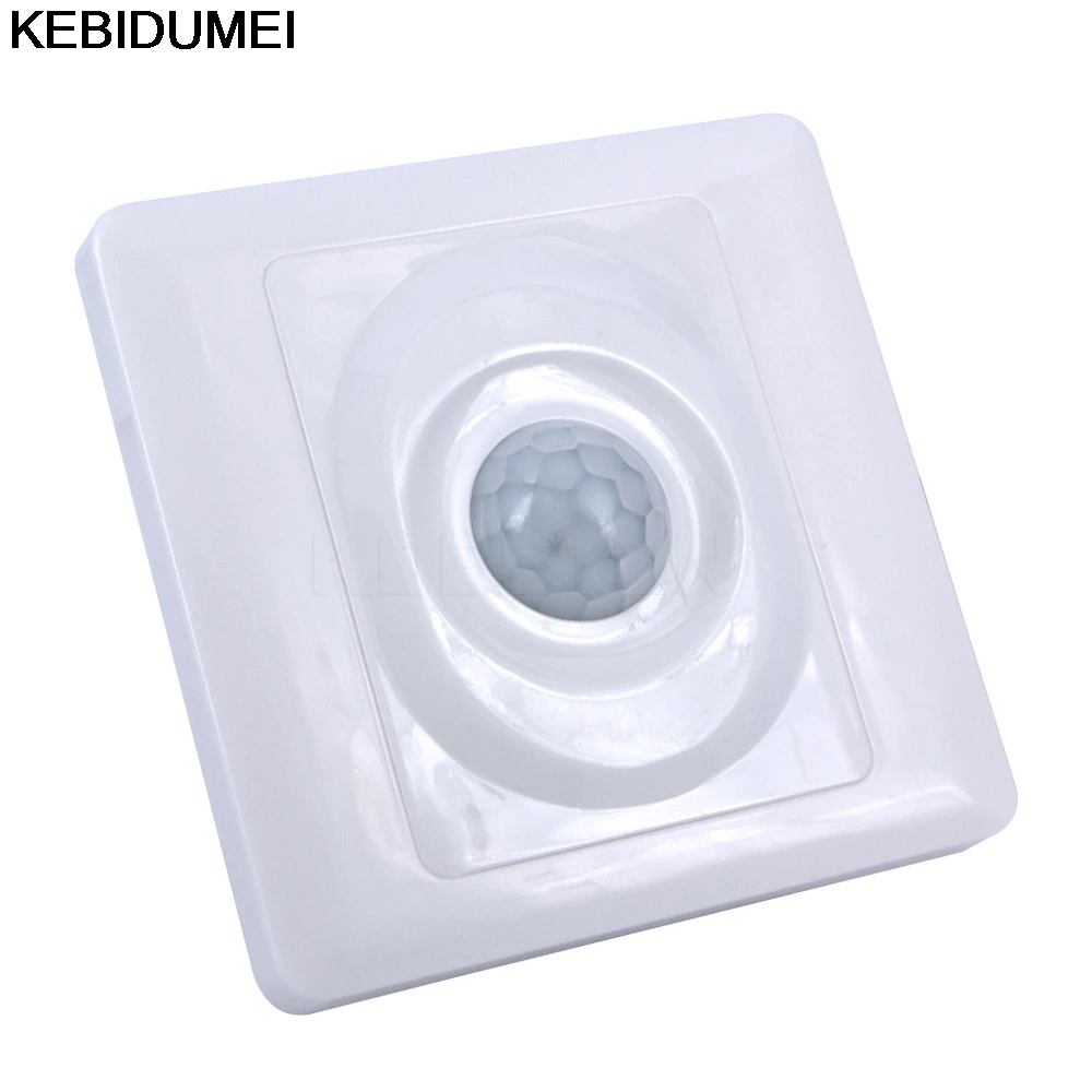 PIR Infrared Motion Sensor Switch 110V 220V Automatic Module Light On Off Switch LED light Body Induction Light Control Switch