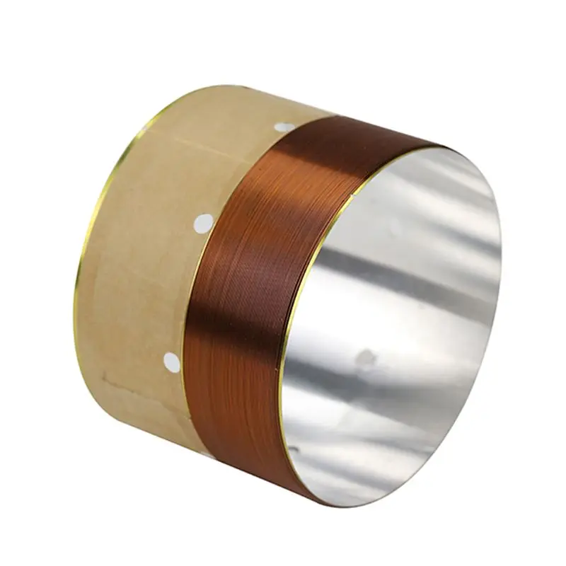 Baru 1 Pasang 75.5 Mm Speaker Bass Voice Coil Aluminium Putih Udara Outlet untuk Subwoofer Speaker Perbaikan Aksesoris Qiang