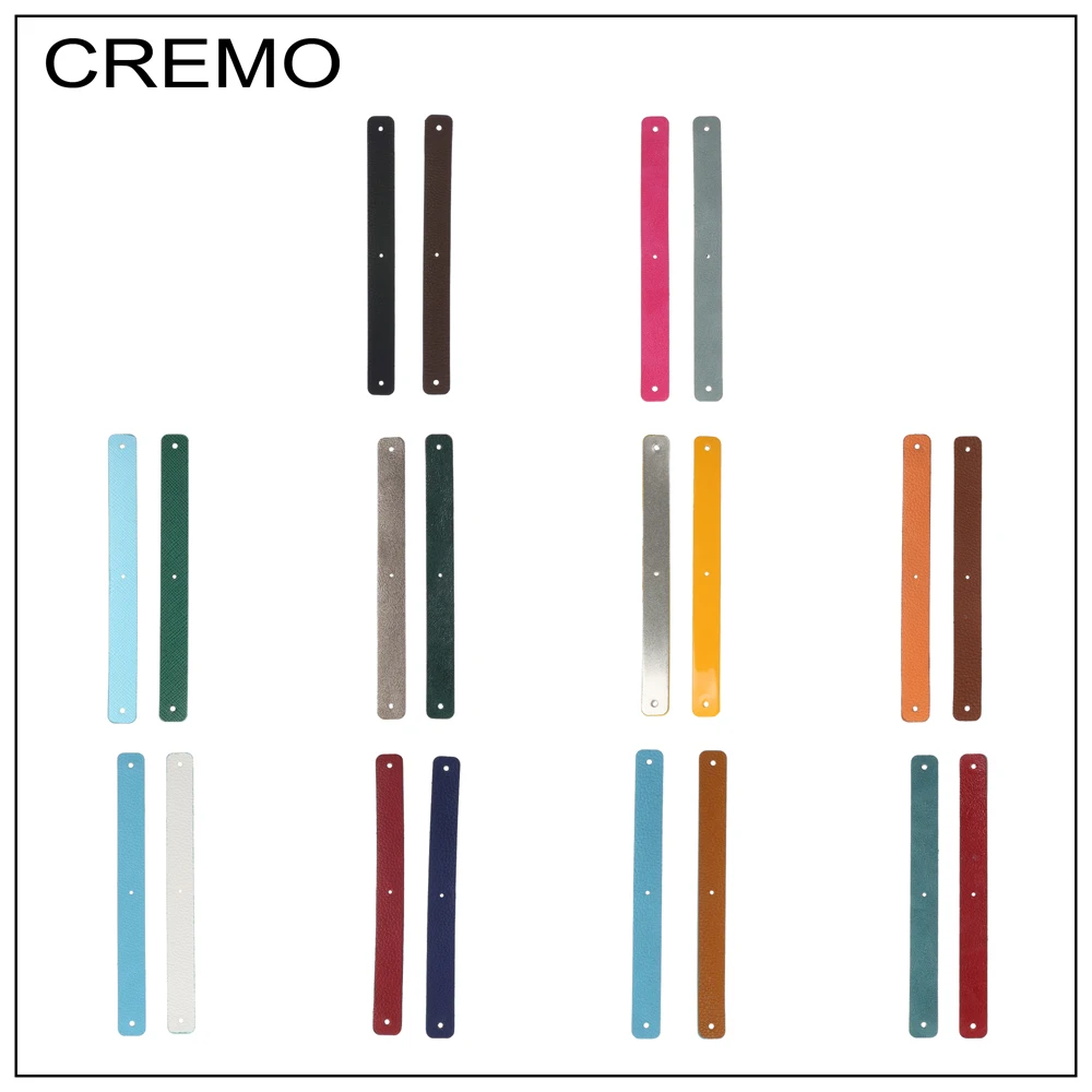 

Cremo 1/piece 14mm Leather Band Reversible Stainless Steel Leather Accessory Jewelry Personalized Colours Women Handmake Bangle