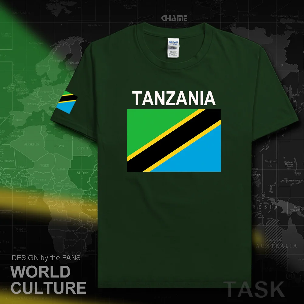 Tanzania Tanzanian mens t shirts 2017 jersey nation team 100% cotton t-shirt gyms clothing top tees country sporting TZA Swahili