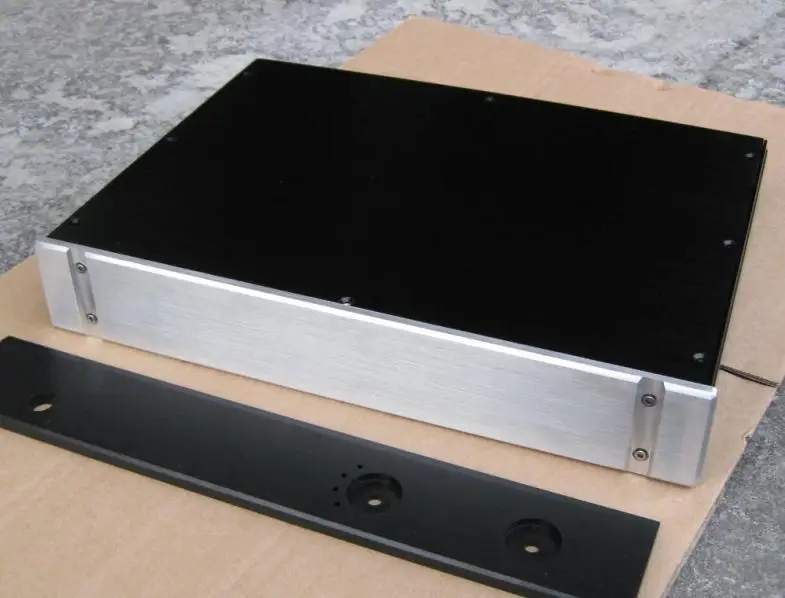 All aluminum amplifier chassis / Preamplifier / integrated amplifier case / AMP Enclosure / case / DIY box ( 430*70*308mm)