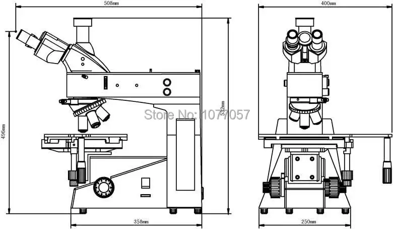Microscopio metalúrgico Trinocular 50X-800X, gran oferta, contraste de interferencia diferencial, MM-XJL-302DIC