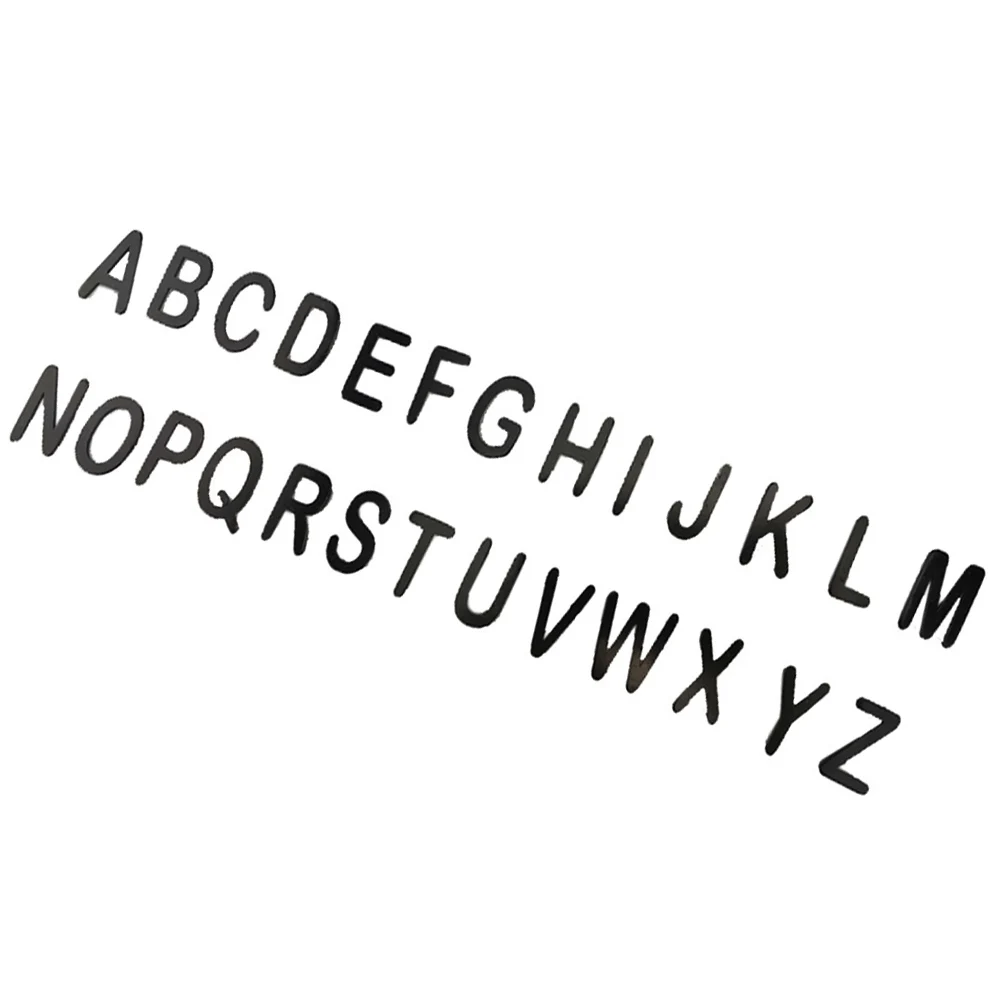Black Metal Letters with magnet