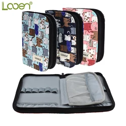 Newest Crochet Hook Pouch Cute Cats Style Storage Bag Empty Box Knitting Kit Case Organizer Bag For Sewing Crochet Needles Tool