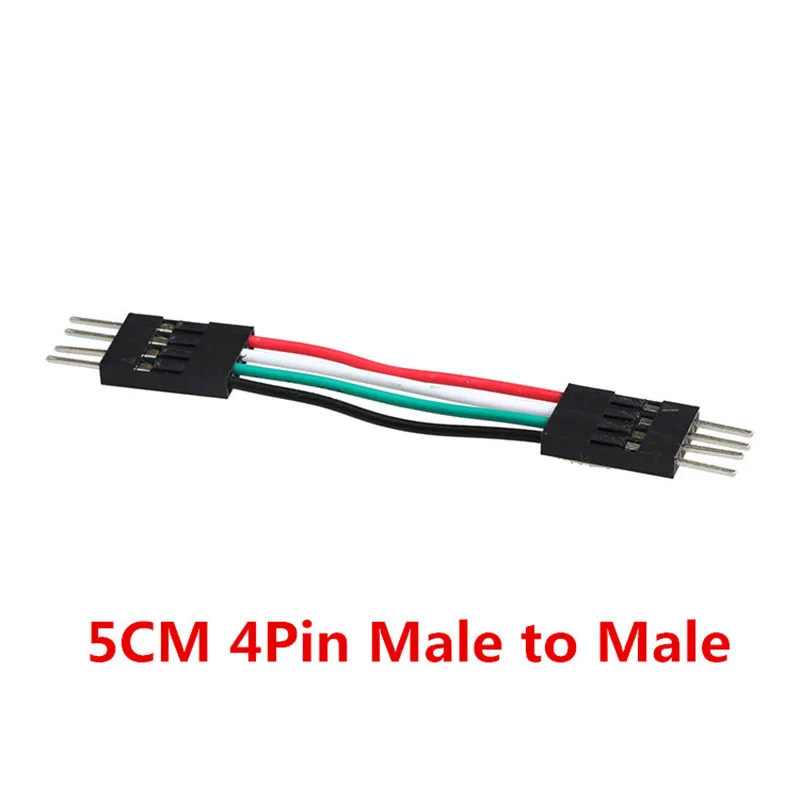 Dupont line 50pcs/lot 5cm 4pin male to male + male to female and female to female jumper wire Dupont cable s