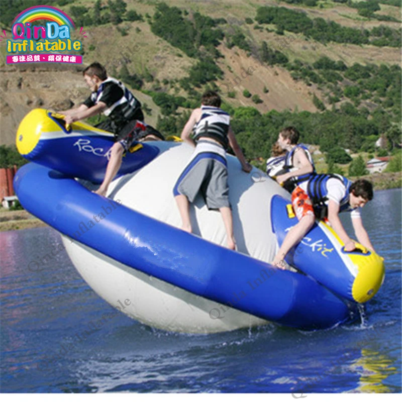 

5M Giant Inflatable Water Gyroscope Inflatable Saturn Rocker For Swimming Pool Or Water Park Spinner Toy