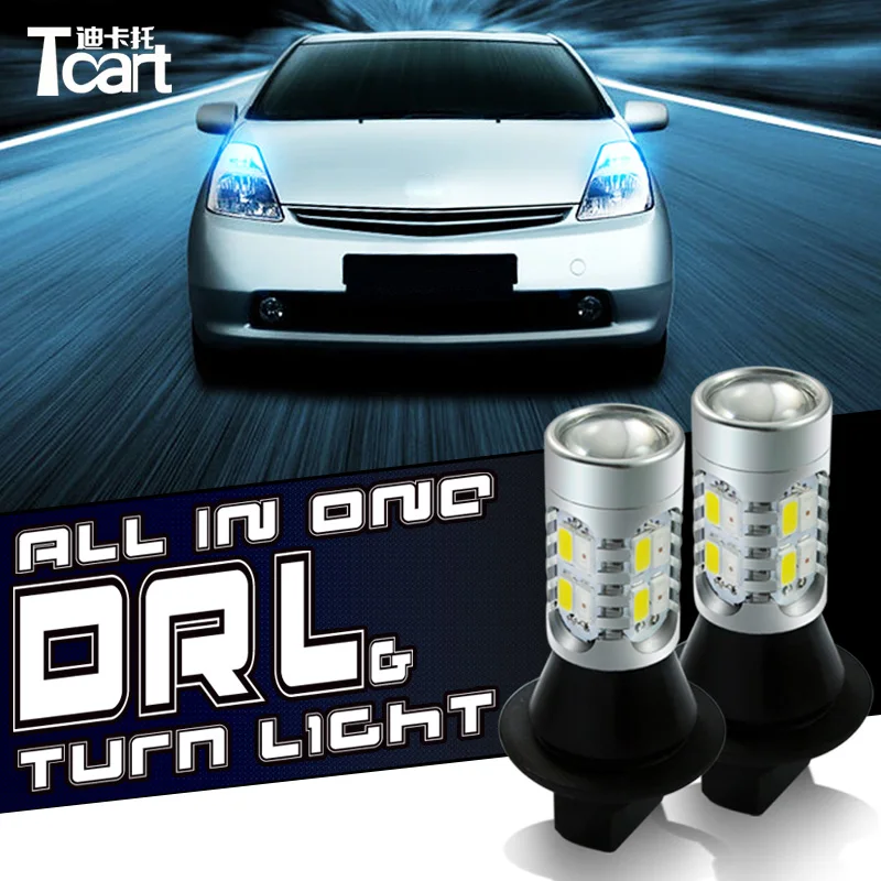 Tcart Car Light Parts For Chevrolet Cruze LED S25 1156 BAU15S Led Blinker DRL Front Turn Signals Light All In One