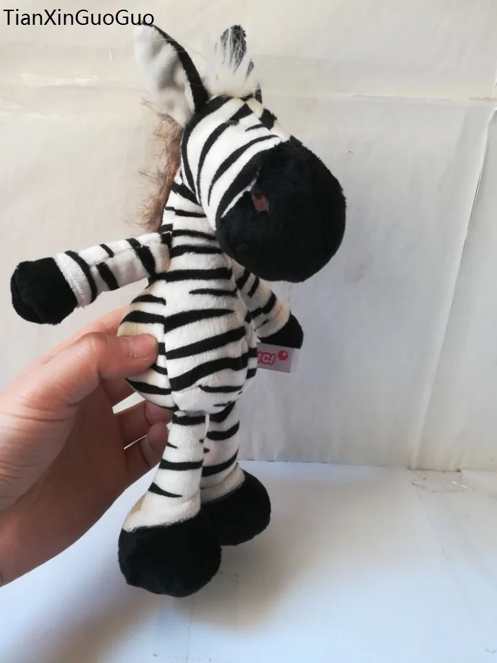 

about 25cm cartoon zebra plush toy soft doll baby toy Christmas gift b1452