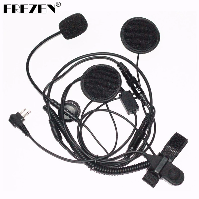 

Open/Half Face Motorcycle Bike Helmet Earpiece Headset Mic Microphone For Motorola Two Way Radio Walkie Talkie 2pin CP100, GP88S