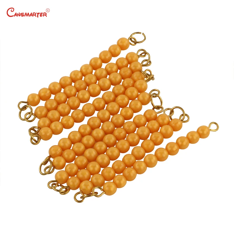 Montessori Math Bead Chains Brinquedos, Brinquedo de ensino educativo, Early Education Beads Games, MA, NX, 114, 1000