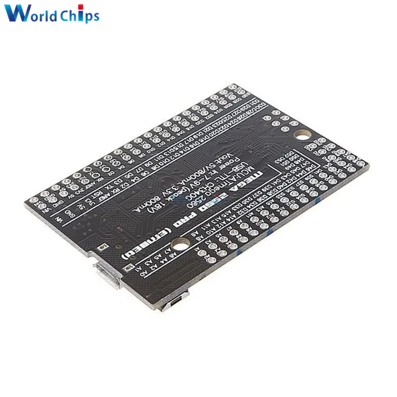 MEGA 2560 PRO Incorpora CH340G/ATMEGA2560-16AU Circuito Integrato con Maschio Pinheaders Compatibile per Arduino Mega2560 Micro USB xpansion Modulo