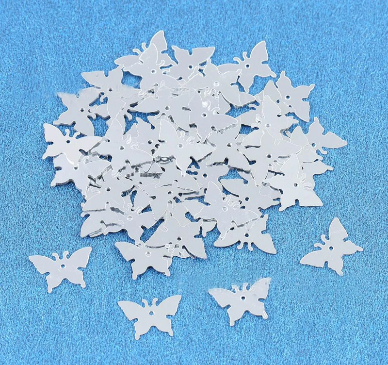 75g 15mm Gold/Silver Color Butterfly Plastic Sparkle Confetti For Wedding Bridal Party Table Decoration Sprinkles