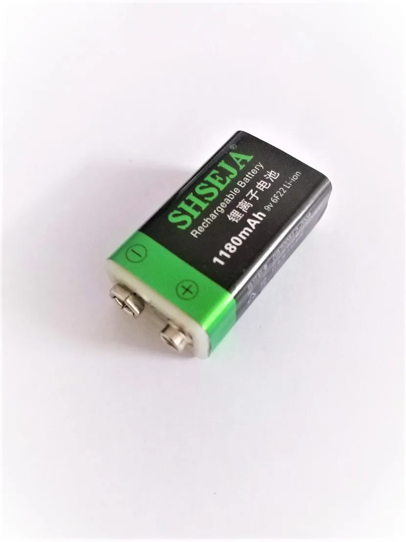 NOWY 1-20 SZTUK 1180 mAh micro USB Akumulator Lipo 9 V Bateria typu c Interfejs linii danych