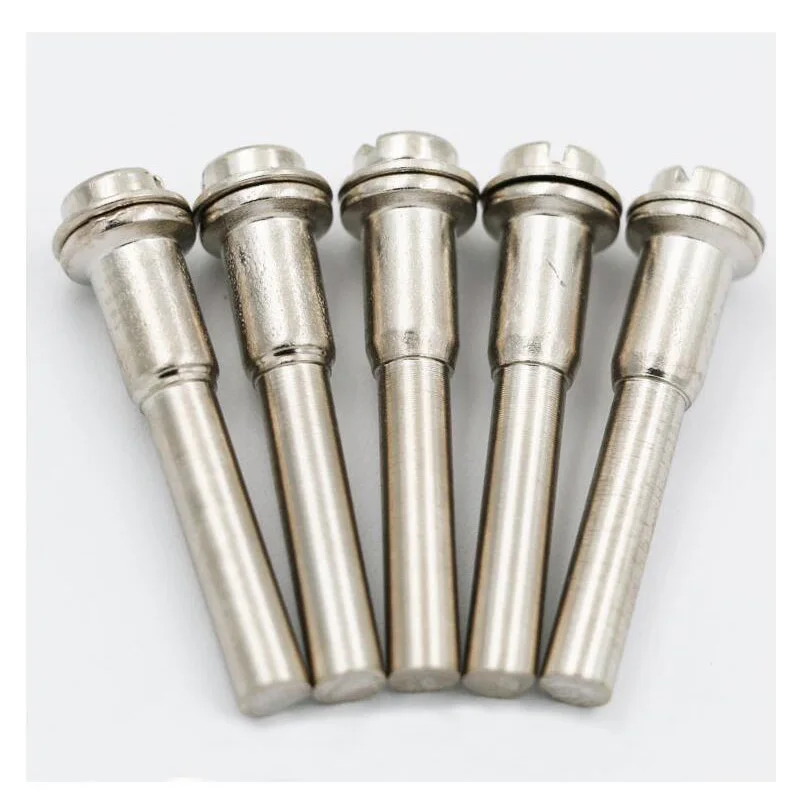 HOEN 5pcs 6mm High Speed Steel Mandrel Dremel Screw Mandrel Shank 6mm Cut-off Wheel Dremel For Dremel Rotary Tool