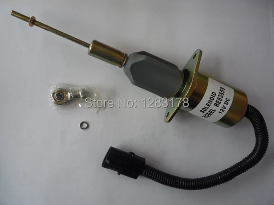 

Deere Electric Fuel Shut off run Solenoid RE53559 (12V / 24V) cutoff stop shutdown solenoid