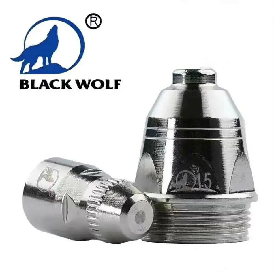 Black Wolf-Embout de buse de découpe plasma à air original, électrode, consommables CNC pour LGK100/120, 20 pièces, P80